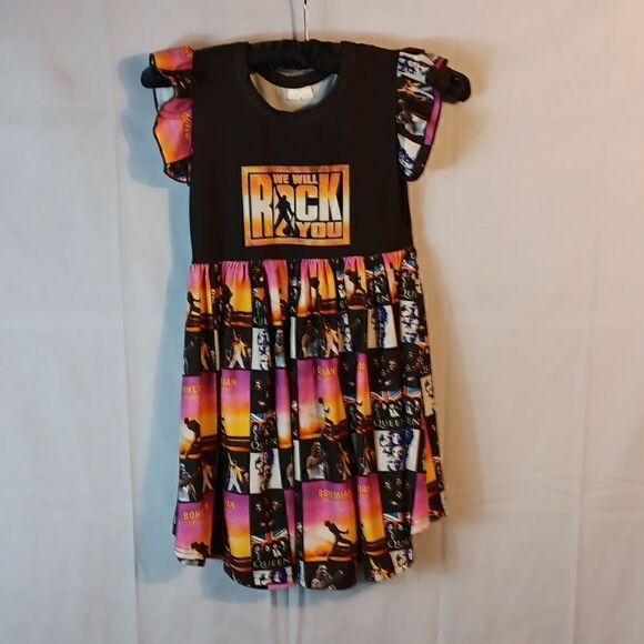 Queen "Bohemian Rhapsody" Little Girl's Dress - Picture 1 of 7